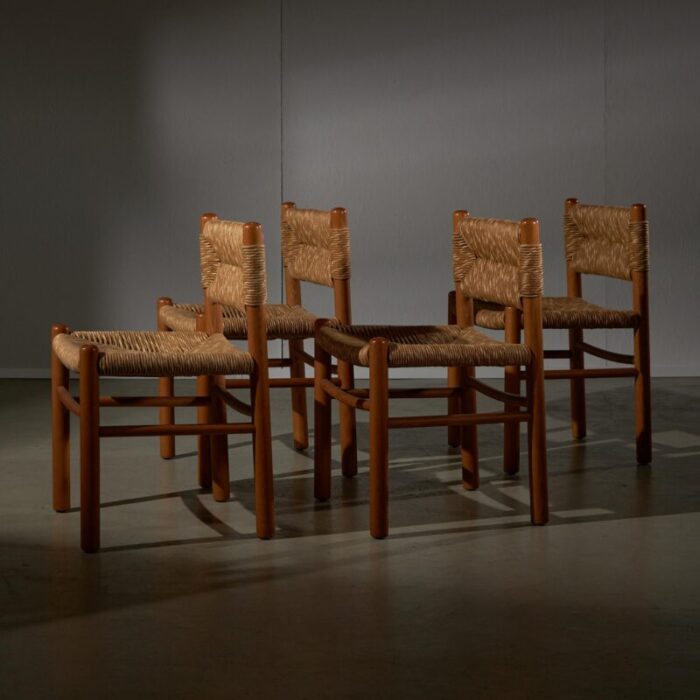 chair set in style of charlotte perriand 1960s set of 4 2408