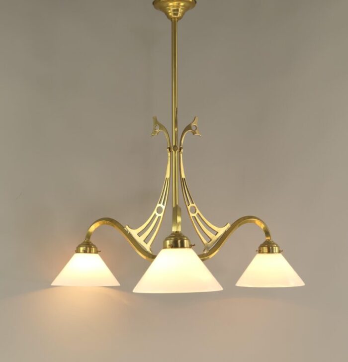 chandelier from wiener werkstatte 1920s 2839