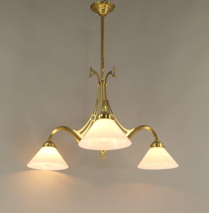 chandelier from wiener werkstatte 1920s 3152