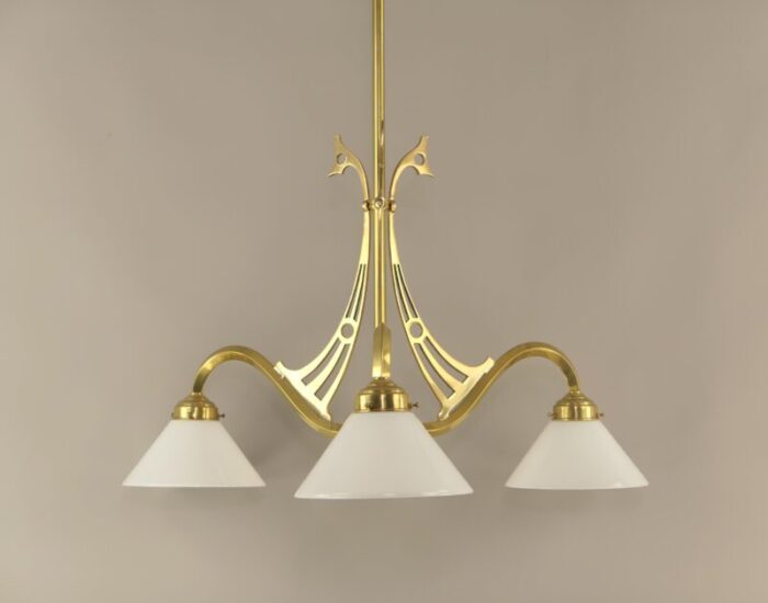 chandelier from wiener werkstatte 1920s 7674