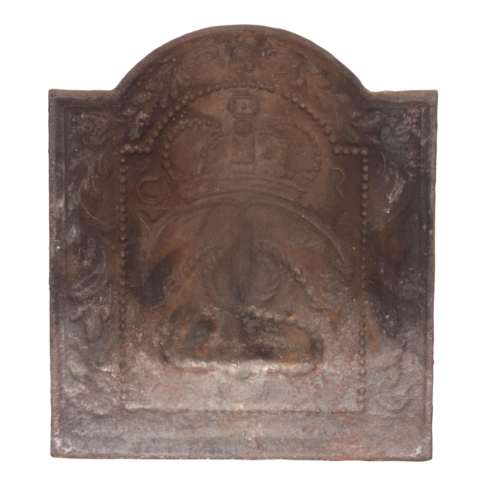 charles ii cast iron fireback 6307