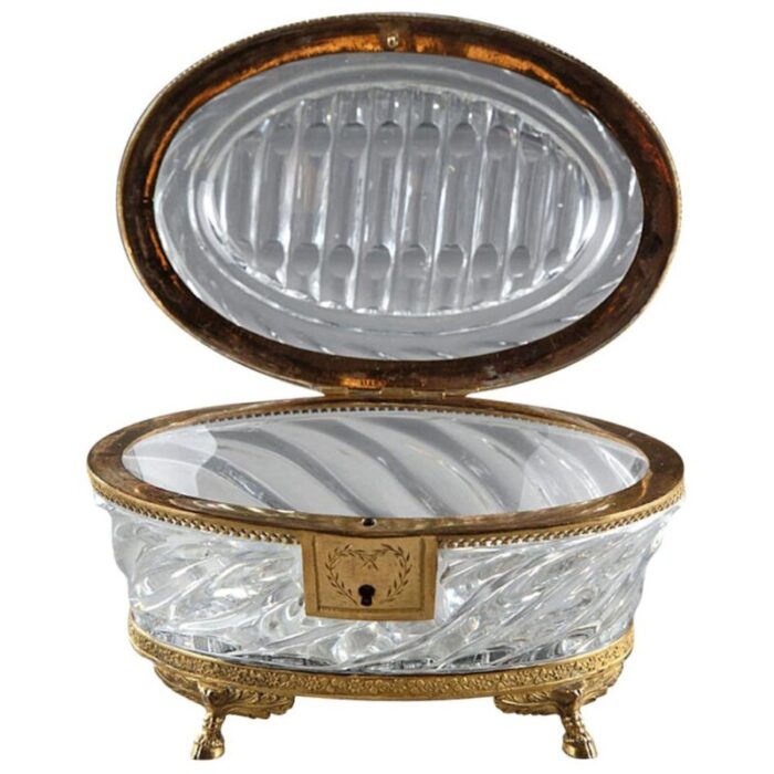 charles x cut crystal and ormolu jewelry box 1