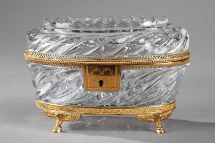 charles x cut crystal and ormolu jewelry box 2