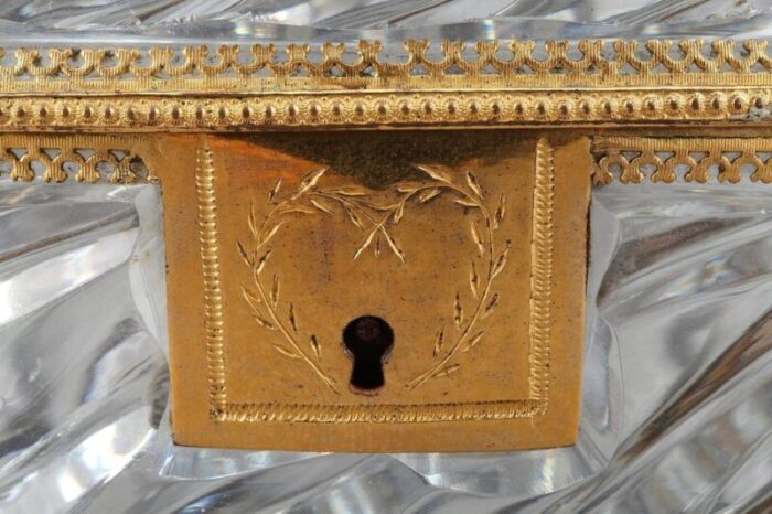 charles x cut crystal and ormolu jewelry box 7