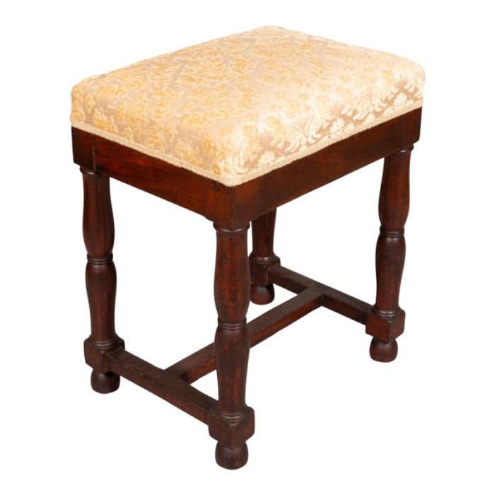 charles x walnut stool 1974