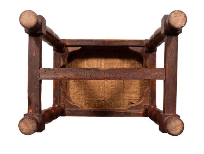 charles x walnut stool 8626