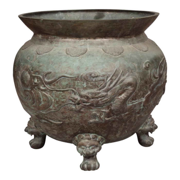 chinese bronze urn 9437