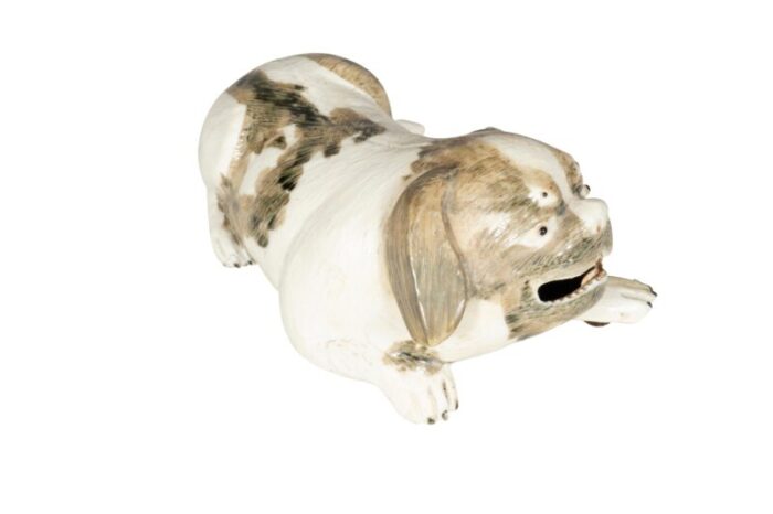 chinese export porcelain puppies a pair 0520