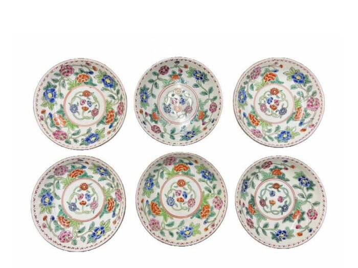 chinese kangxi porcelain dishes 1700s set of 12 3