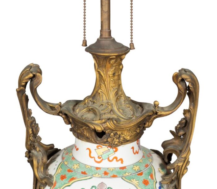 chinese porcelain table lamp with french bronze mounts 1767