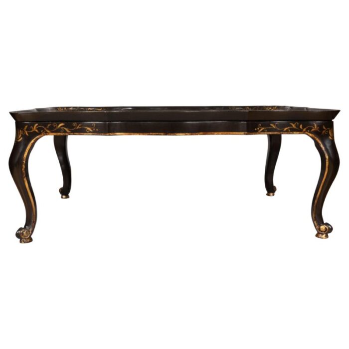 chinoiserie decorated lacquer coffee table 6405