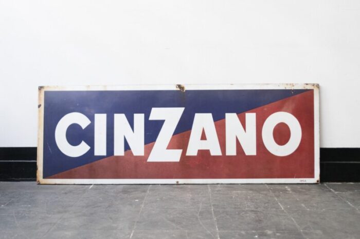 cinzano sign from ipsa 1960s 1