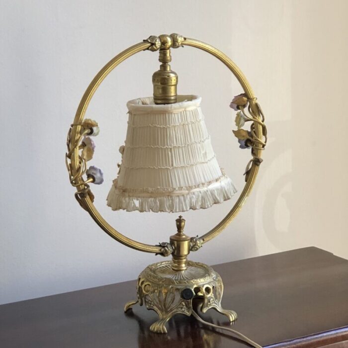 circa 1920 french style boudoir table lamp 5854