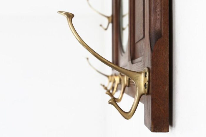 coat rack with mirror by adolf loos 1916 9