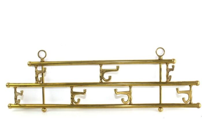 coat rack with moveable hooks 1960s 1