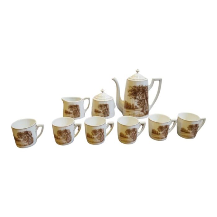 coffee set in porcelain set of 9 13