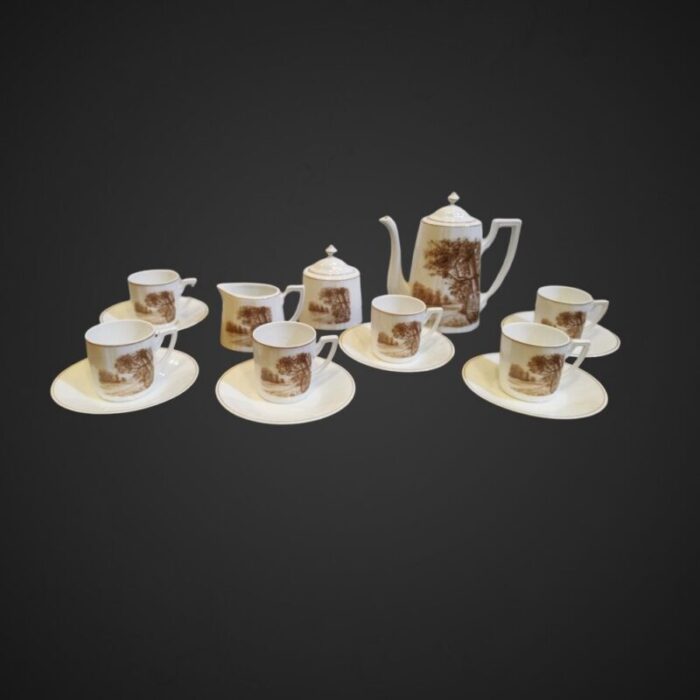 coffee set in porcelain set of 9 14