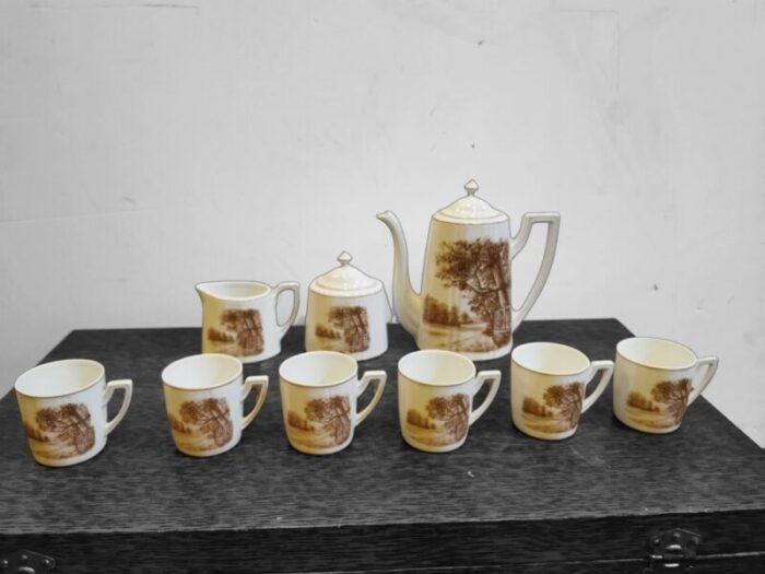 coffee set in porcelain set of 9 8