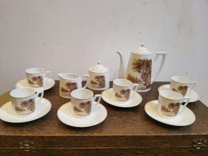 coffee set in porcelain set of 9 9