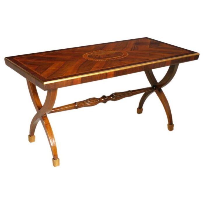 coffee table in walnut by permanente cantu for la permanente mobili cantu 1950s 2192