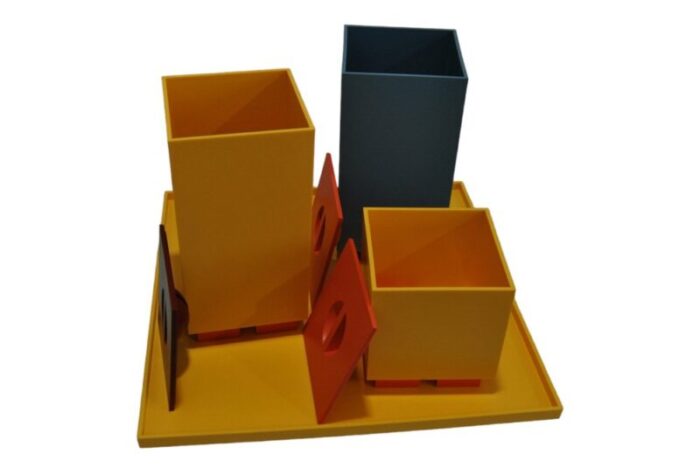 containers and trays by michael graves for alessi 1990s set of 4 5