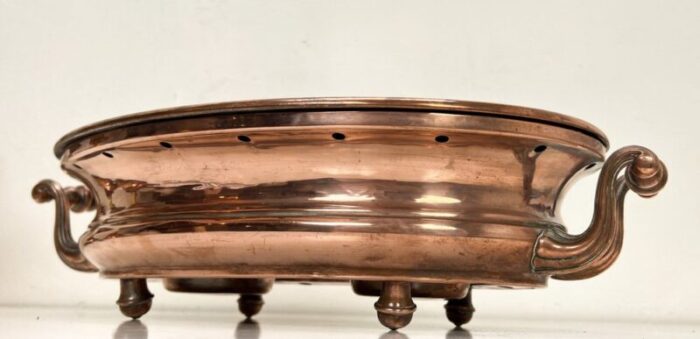 copper food warmer from fh france 1950s 3