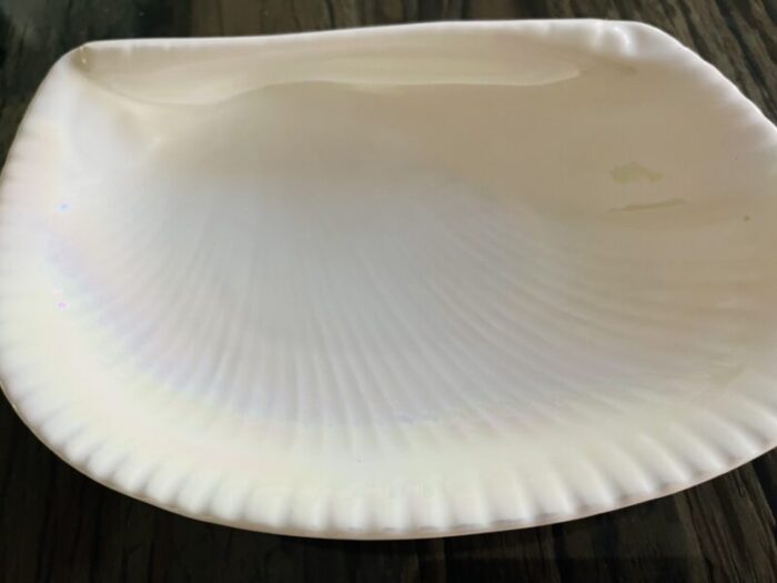 costal decor english wedgwood nautilus luster porcelain shell dish 3458