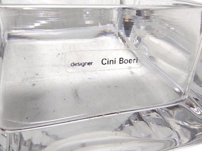 crystal table service by cini boeri for arnolfo di cambio set of 13 3