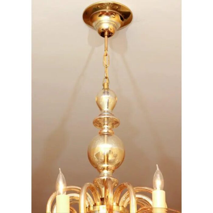 czechoslovakian glass chandelier 3573