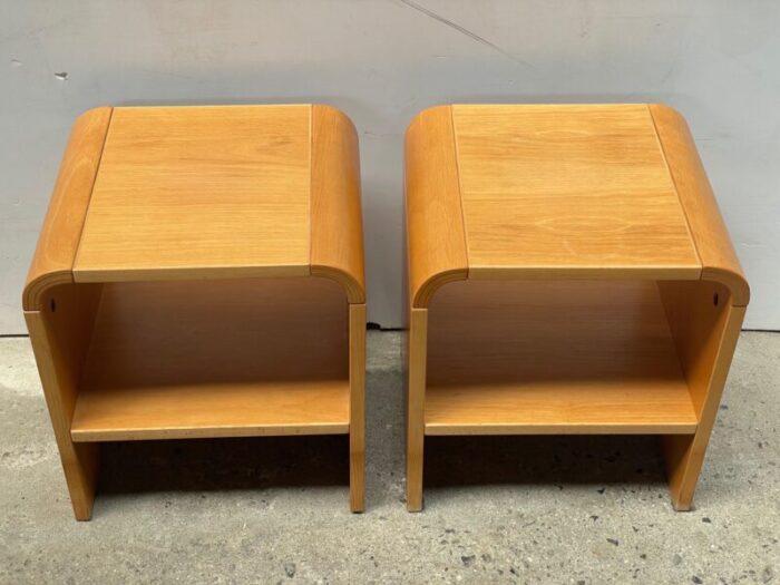 danish minimalistic nightstands 1984 set of 2 2608