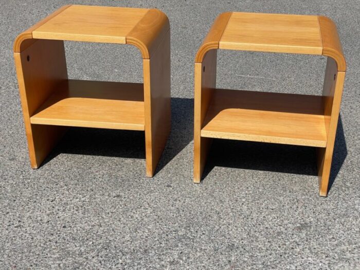 danish minimalistic nightstands 1984 set of 2 4200