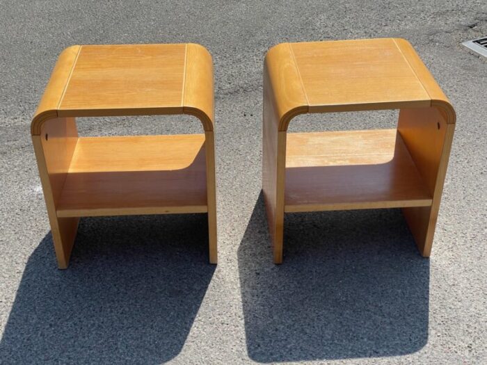 danish minimalistic nightstands 1984 set of 2 4933