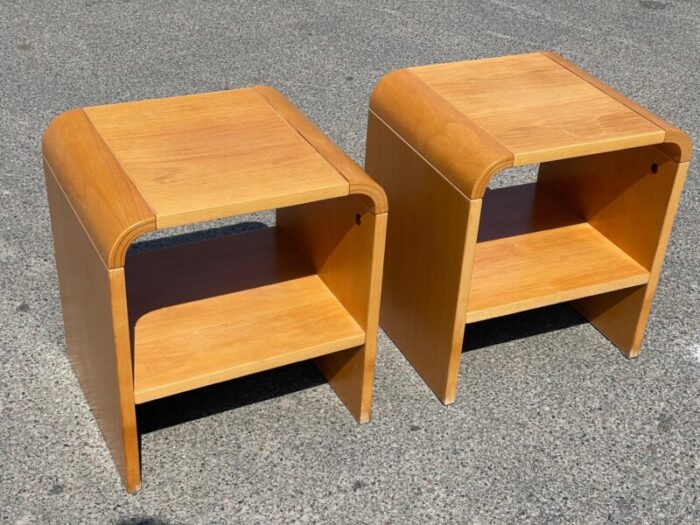 danish minimalistic nightstands 1984 set of 2 7683