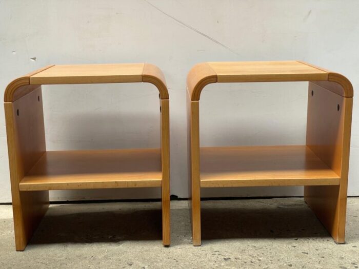 danish minimalistic nightstands 1984 set of 2 8879