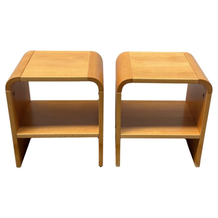 danish minimalistic nightstands 1984 set of 2 9181