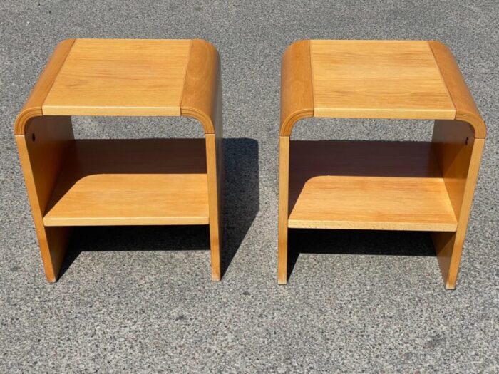 danish minimalistic nightstands 1984 set of 2 9285