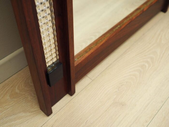 danish mirror in rosewood frame 1970s 7843