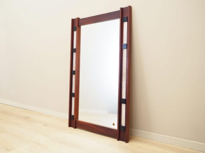 danish mirror in rosewood frame 1970s 9958