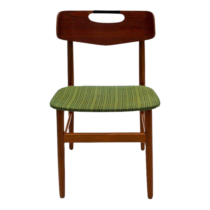 danish modern side chair in teak and beech 4997