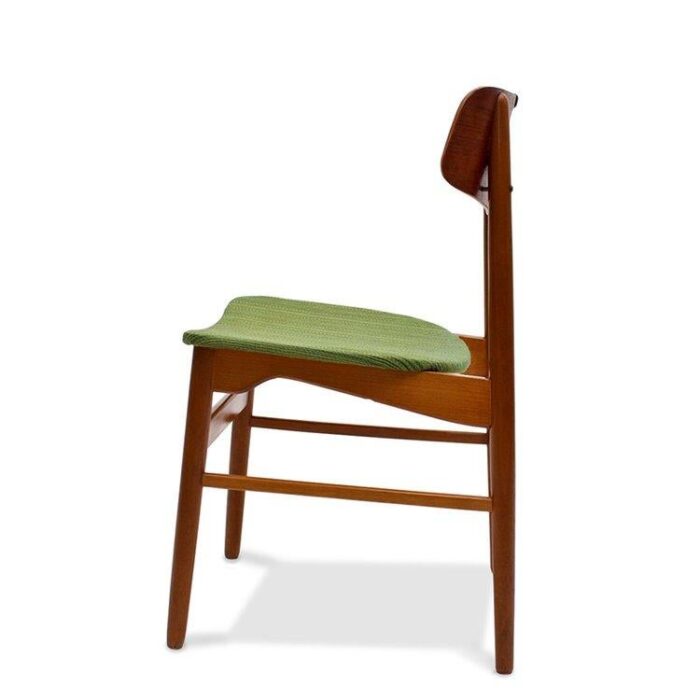 danish modern side chair in teak and beech 7365