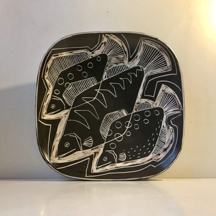 danish modernist ceramic centerpiece bowl by eva johannes andersen 1960s 1