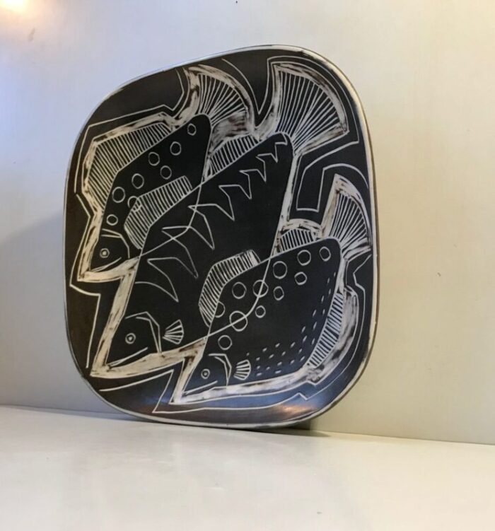 danish modernist ceramic centerpiece bowl by eva johannes andersen 1960s 2