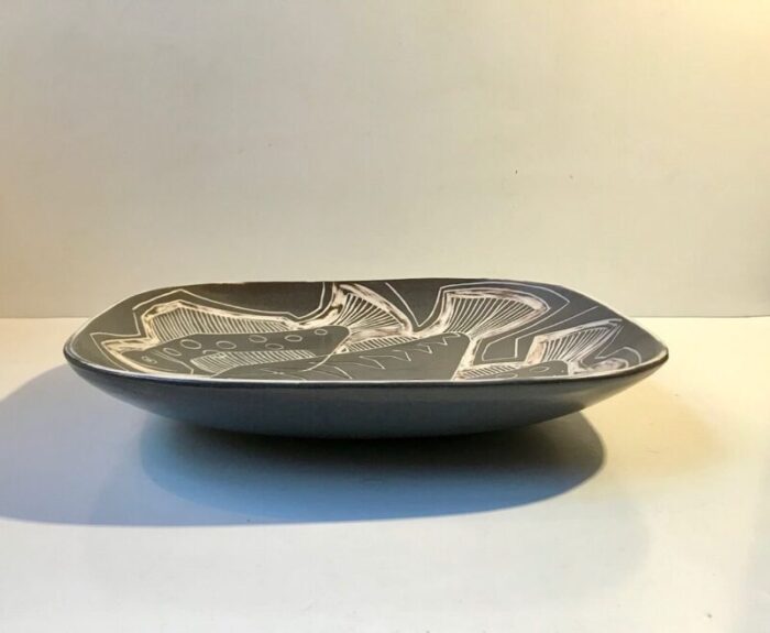 danish modernist ceramic centerpiece bowl by eva johannes andersen 1960s 5