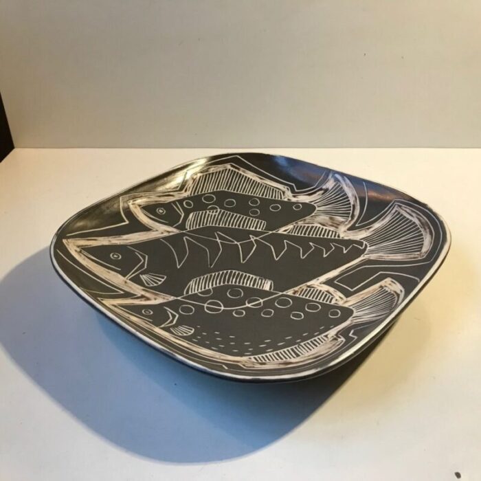 danish modernist ceramic centerpiece bowl by eva johannes andersen 1960s 6