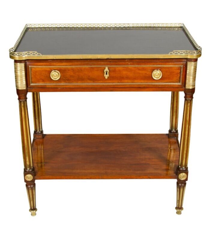 directoire mahogany and brass mounted console desserte 5393