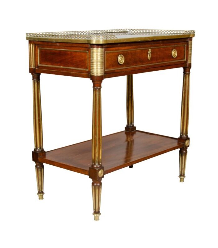 directoire mahogany and brass mounted console desserte 5471