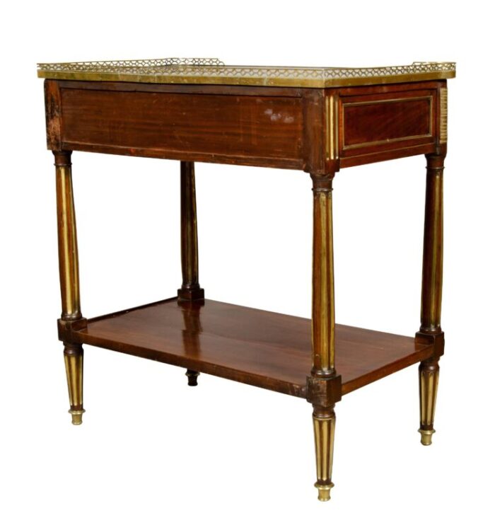 directoire mahogany and brass mounted console desserte 6006