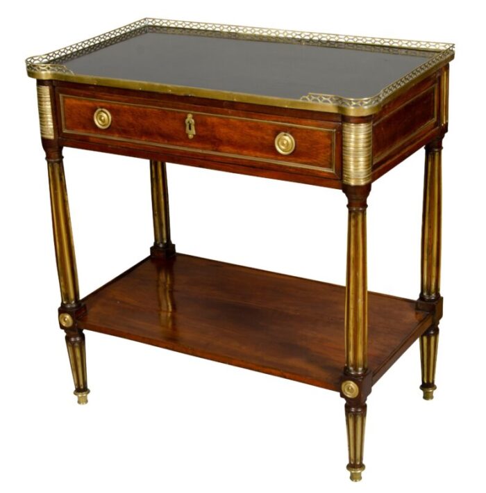 directoire mahogany and brass mounted console desserte 6967