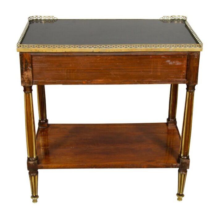 directoire mahogany and brass mounted console desserte 7576