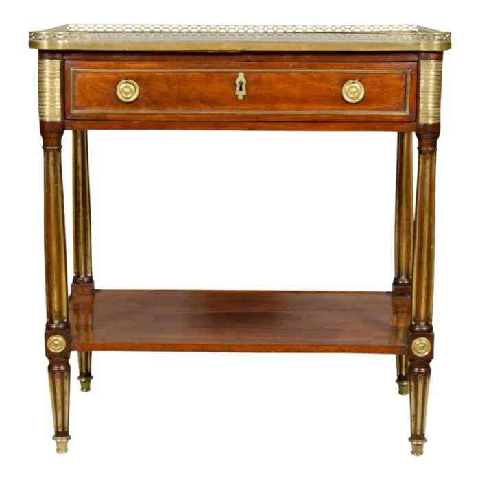 directoire mahogany and brass mounted console desserte 8272